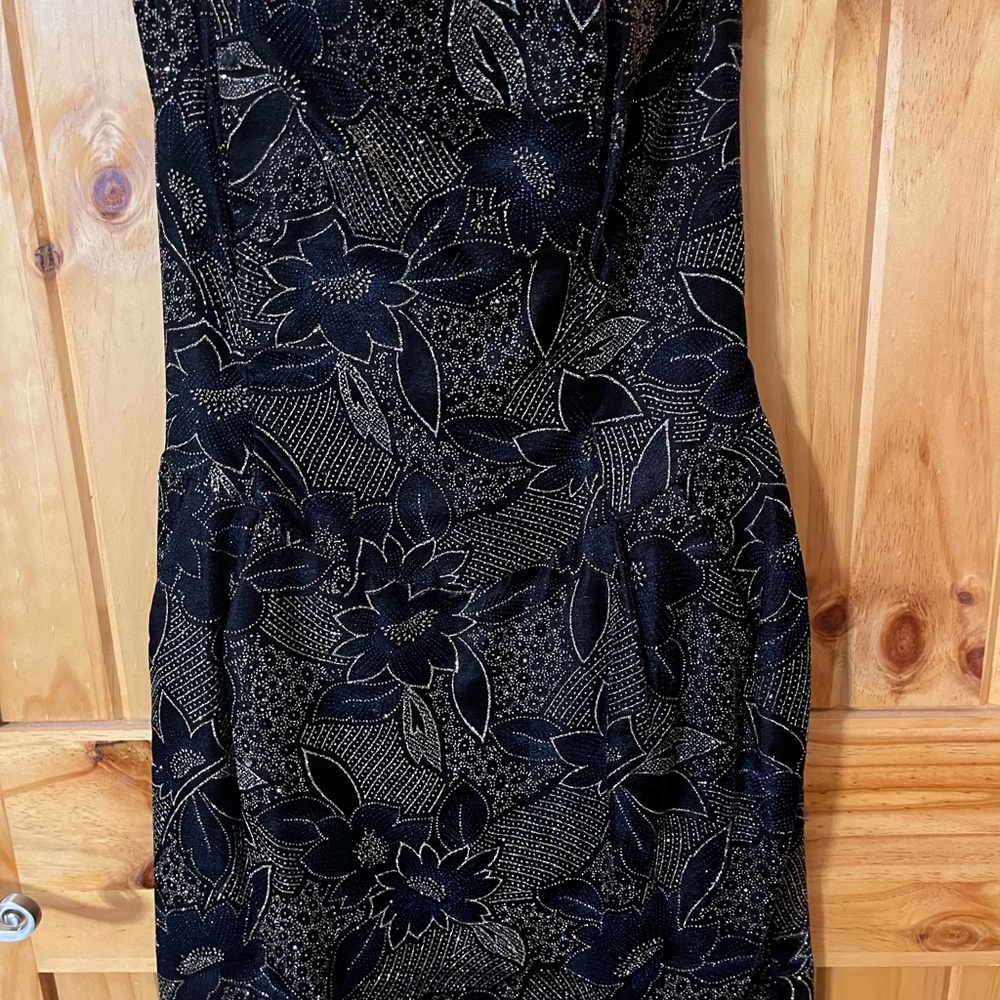 Vintage 1980s Jessica McLintock mini sparkly party dress